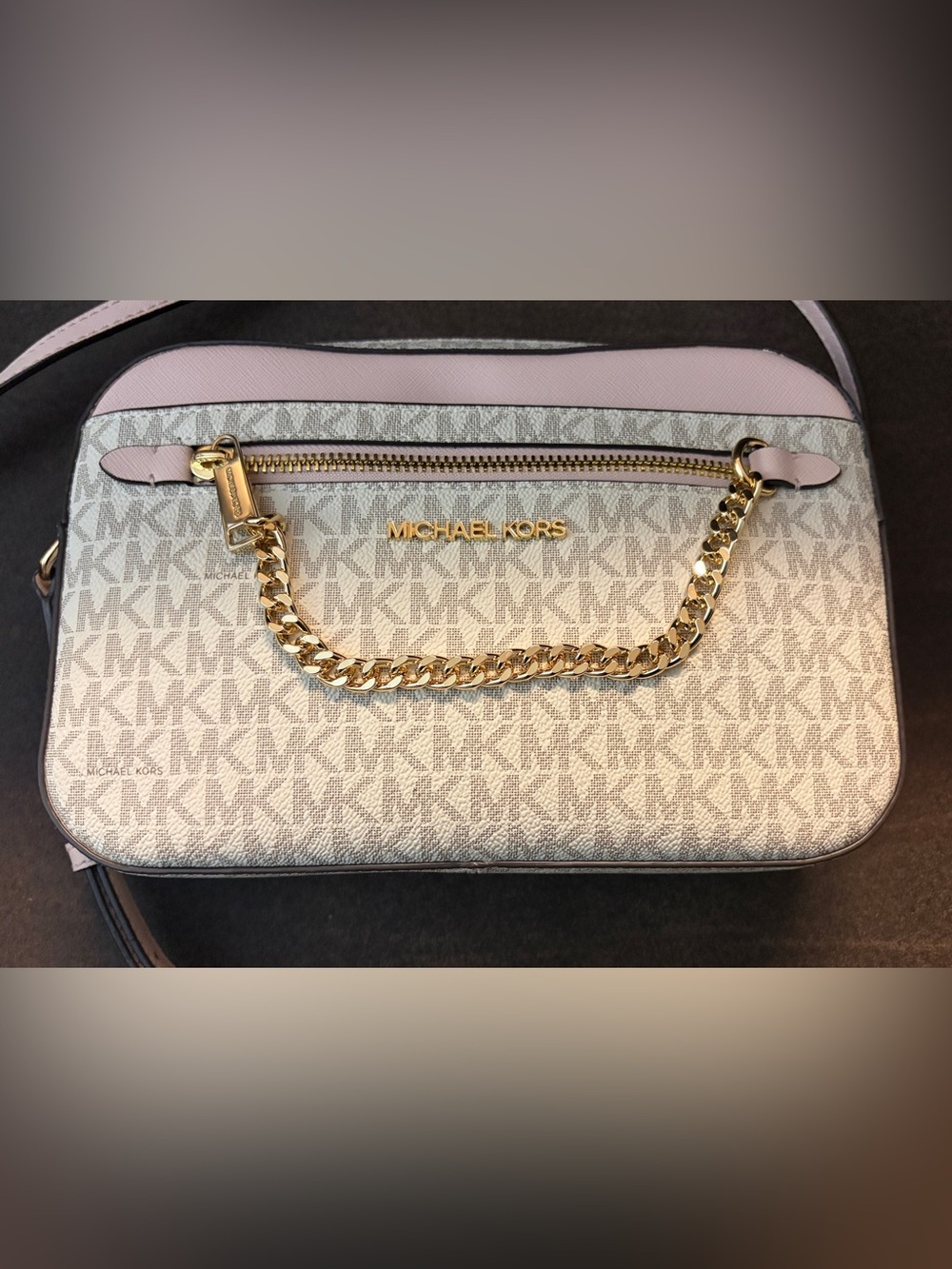 Michael Kors Pink & Cream Crossbody